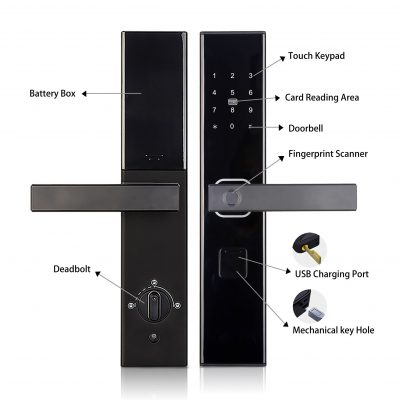 TRENDYLOCK X8 FINGERPRINT, CARD, PASSWORD, KEY & TUYA APP