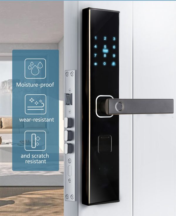 TRENDYLOCK X8 FINGERPRINT, CARD, PASSWORD, KEY & TUYA APP - Image 2