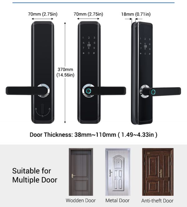 SMARTLOCK TrendyLock X9 – Advanced Digital Door Lock for Ultimate Security - Image 7