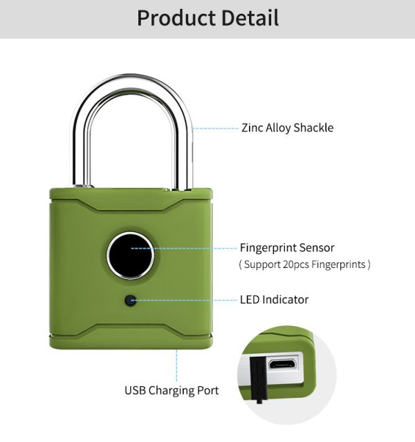SMARTLOCK TRENDYLOCK INTELLIGENT PADLOCK LARGE - Image 7