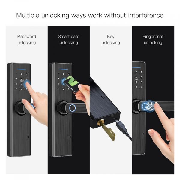 Trendylock X4 Smart Lock – APP, Fingerprint, Password, RFID Card, Mechanical Key - Image 2