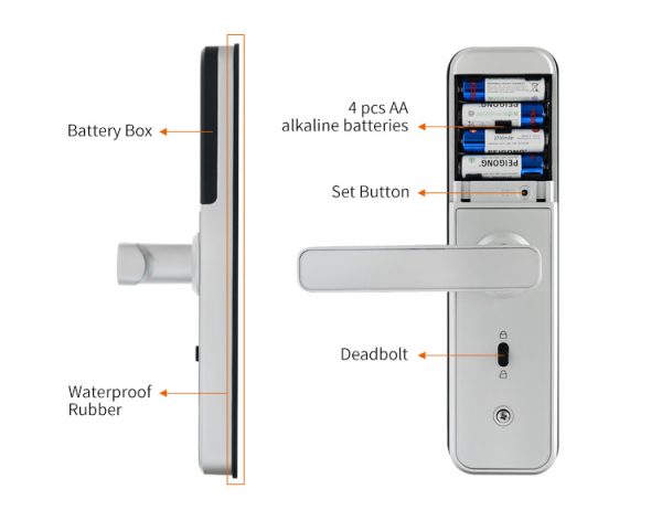TRENDYLOCK X5 PRO TTLOCK APP FINGERPRINT, CARD, PASSWORD, KEY & TUYA APP OR TTLOCK - Image 3