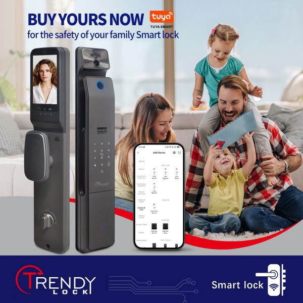 TRENDY LOCK FX16 - Tuya App, Palm vein, Face, Password, Fingerprint, Card, Key - Image 2